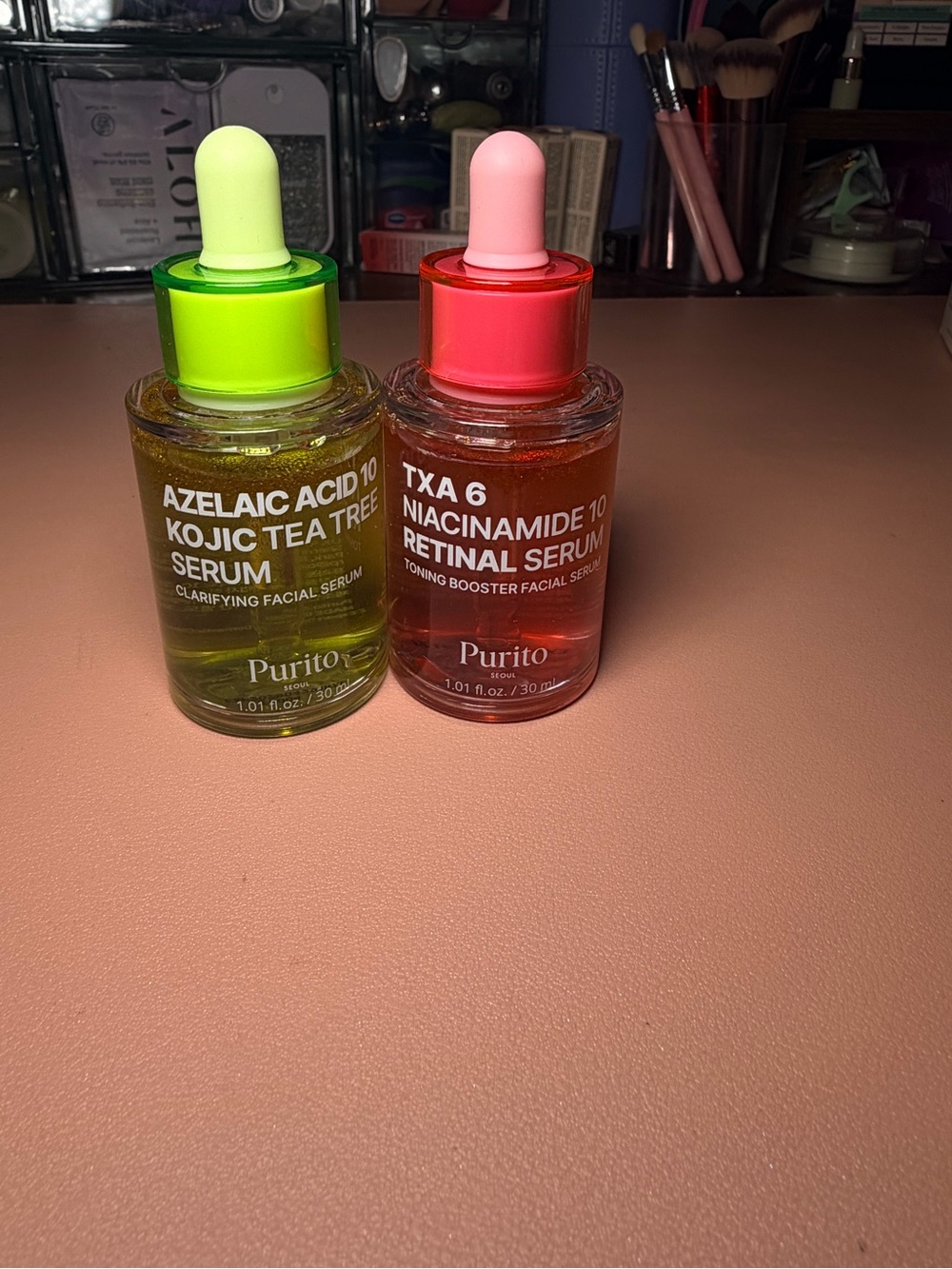 2 x Purito Seoul Serums: Azelaic Acid 10 Kojic Tea Tree Serum & TXA 6 Retinal